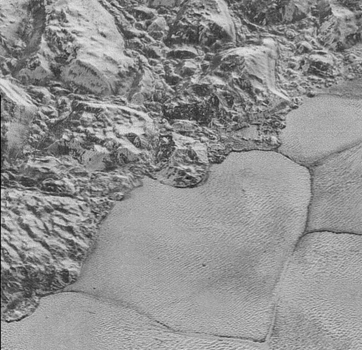 Methane ice dunes on Pluto